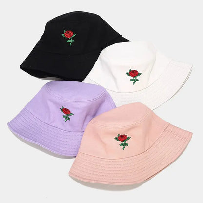 Floral Print Hip Hop Casual Summer Bucket Hat
