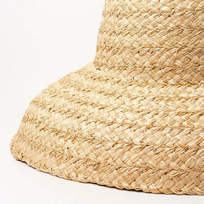 Women's Wide Brim Raffia Bucket Hat