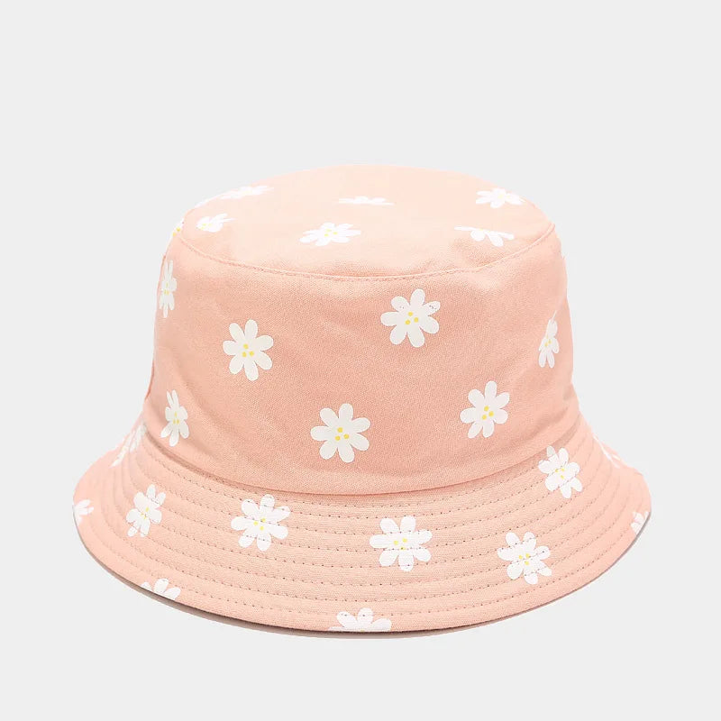 Cotton Flower Print Bucket Hat