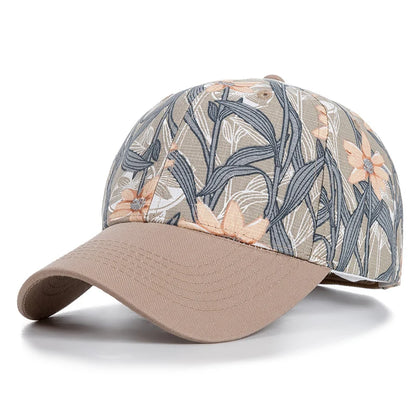 Women’s Floral Print Outdoor Baseball Cap