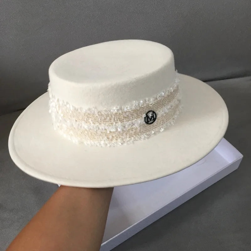 New England Wide Brim Wool Bucket Hat
