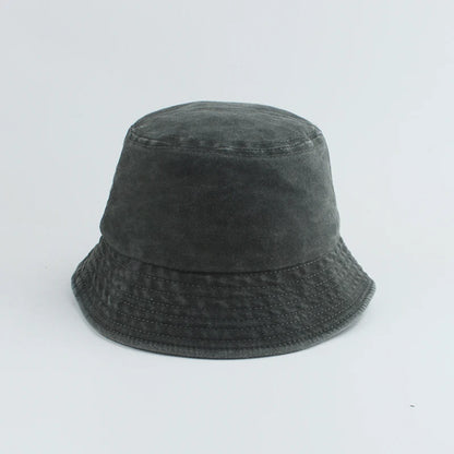 Kids Washed Denim Sun Bucket Hat