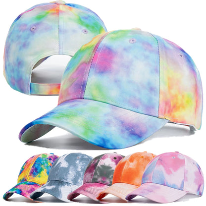 Tie Dye Multicolor Hip Hop Snapback Cap
