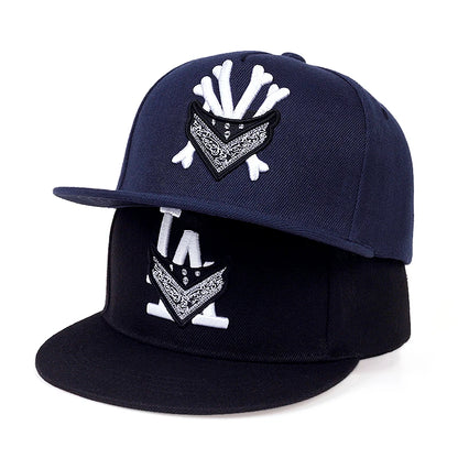 Unisex Letter Embroidery Snapback Cap