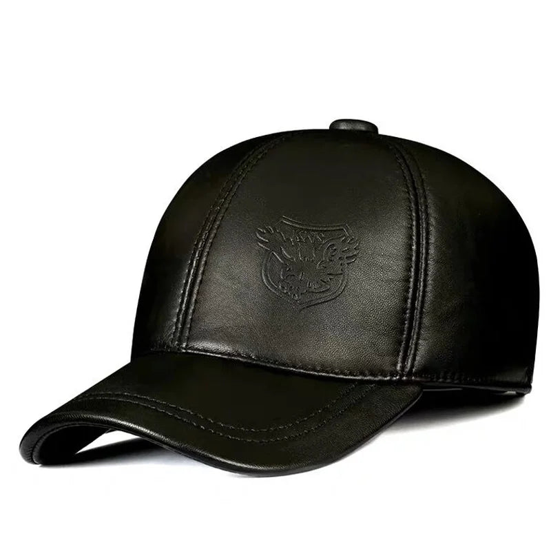 Men’s 2025 Genuine Leather Baseball Cap