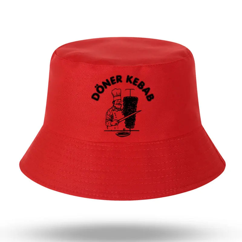 Doner Kebab Print Bucket Hat