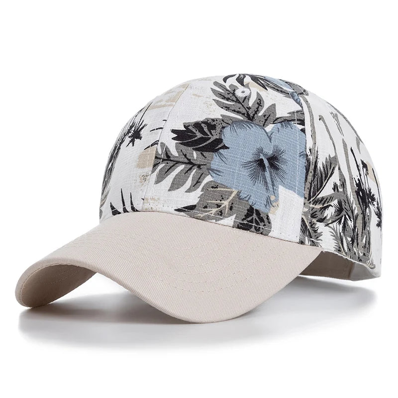 Women’s Floral Print Outdoor Baseball Cap