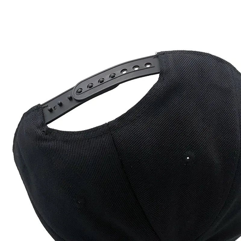 Venom Large Eyes Embroidery Wing Pattern Snapback Cap Unisex