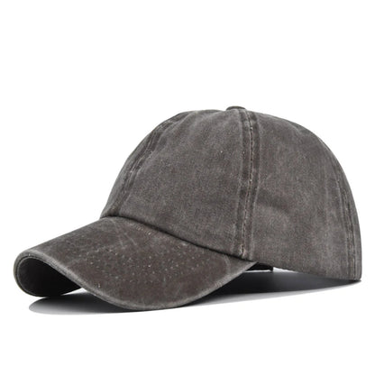 Kids Washed Pure Color Cowboy Baseball Cap