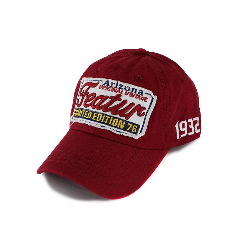 Vintage Embroidered Adjustable Snapback Baseball Cap