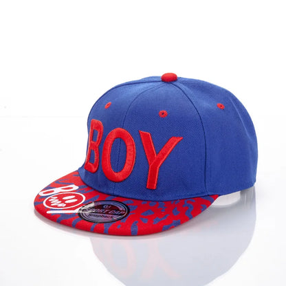 Cool Boy Embroidery Kids Snapback Cap