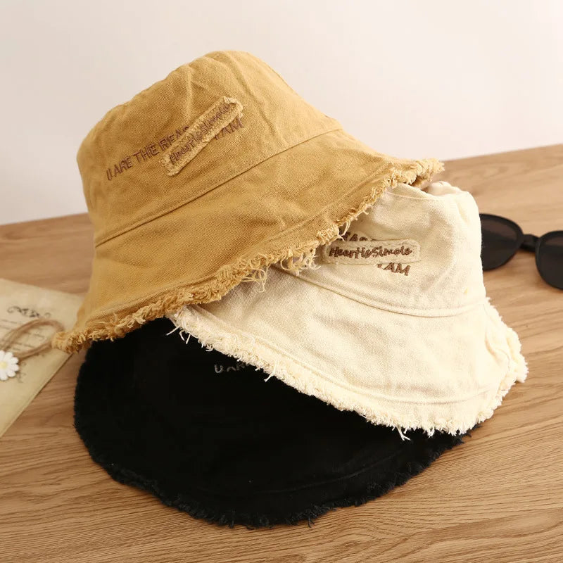 Women Cotton Summer Bucket Hat