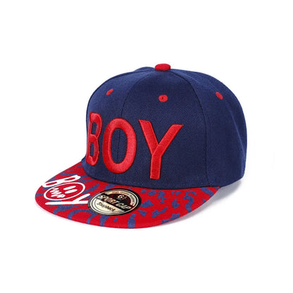 Cool Boy Embroidery Kids Snapback Cap
