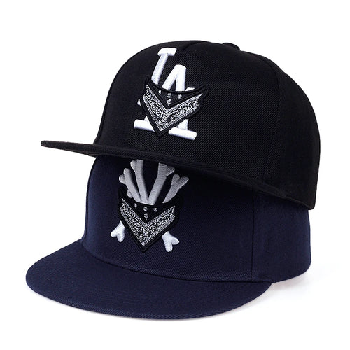 Unisex Letter Embroidery Snapback Cap