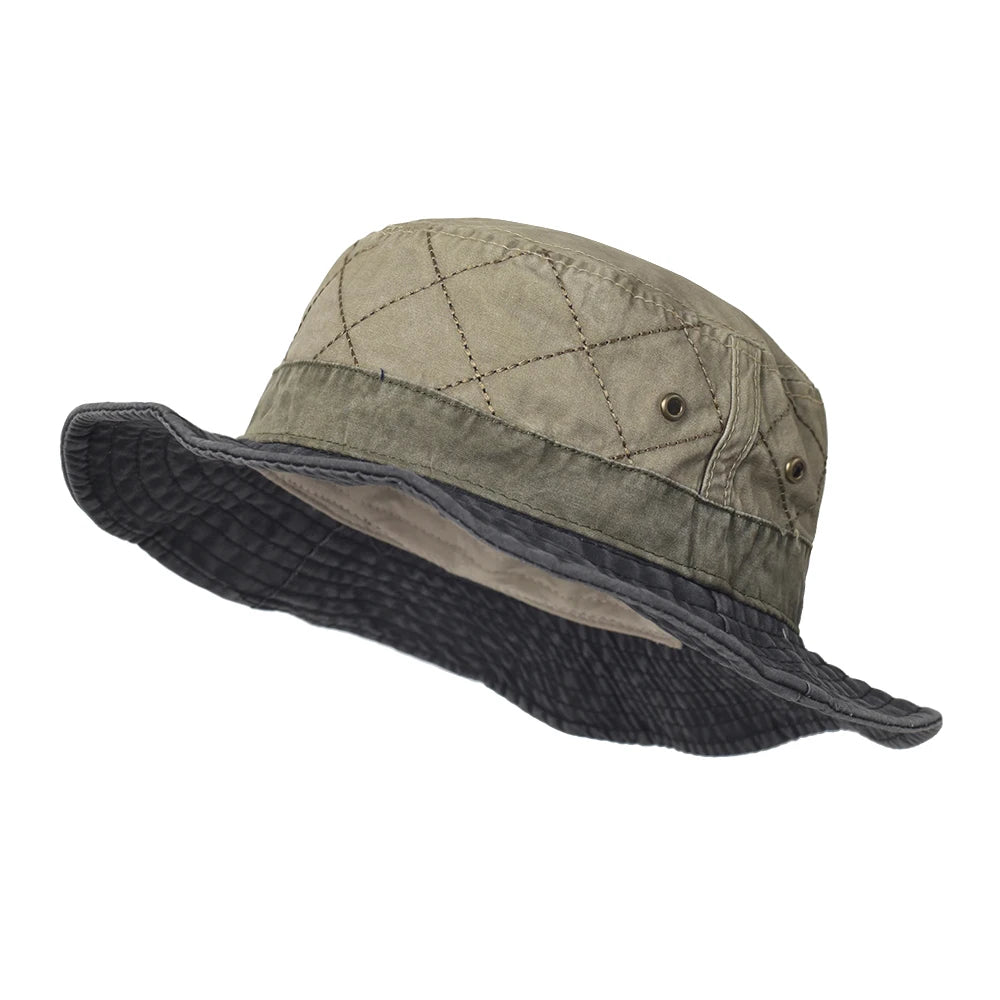 Washed Cotton Unisex Outdoor Fishing Bucket Hat