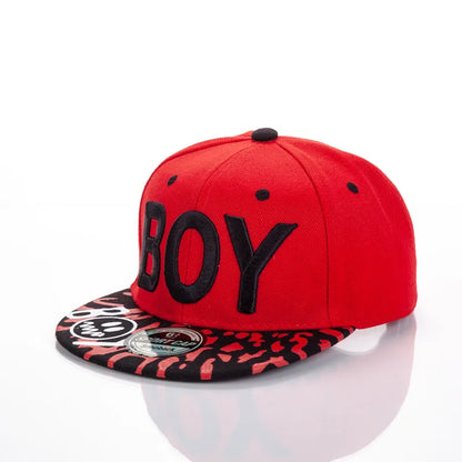 Cool Boy Embroidery Kids Snapback Cap