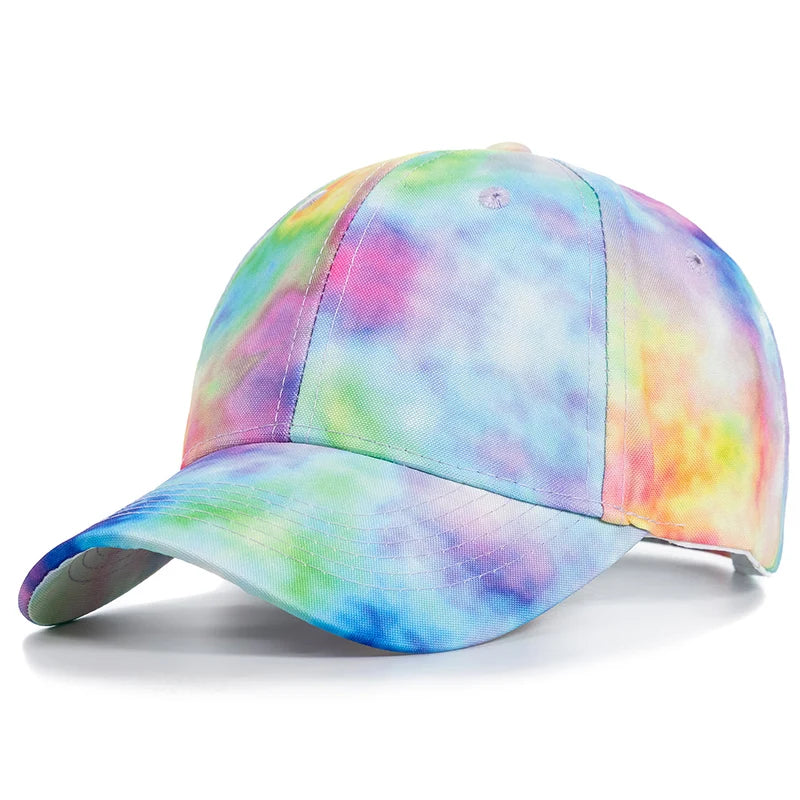 Tie Dye Multicolor Hip Hop Snapback Cap