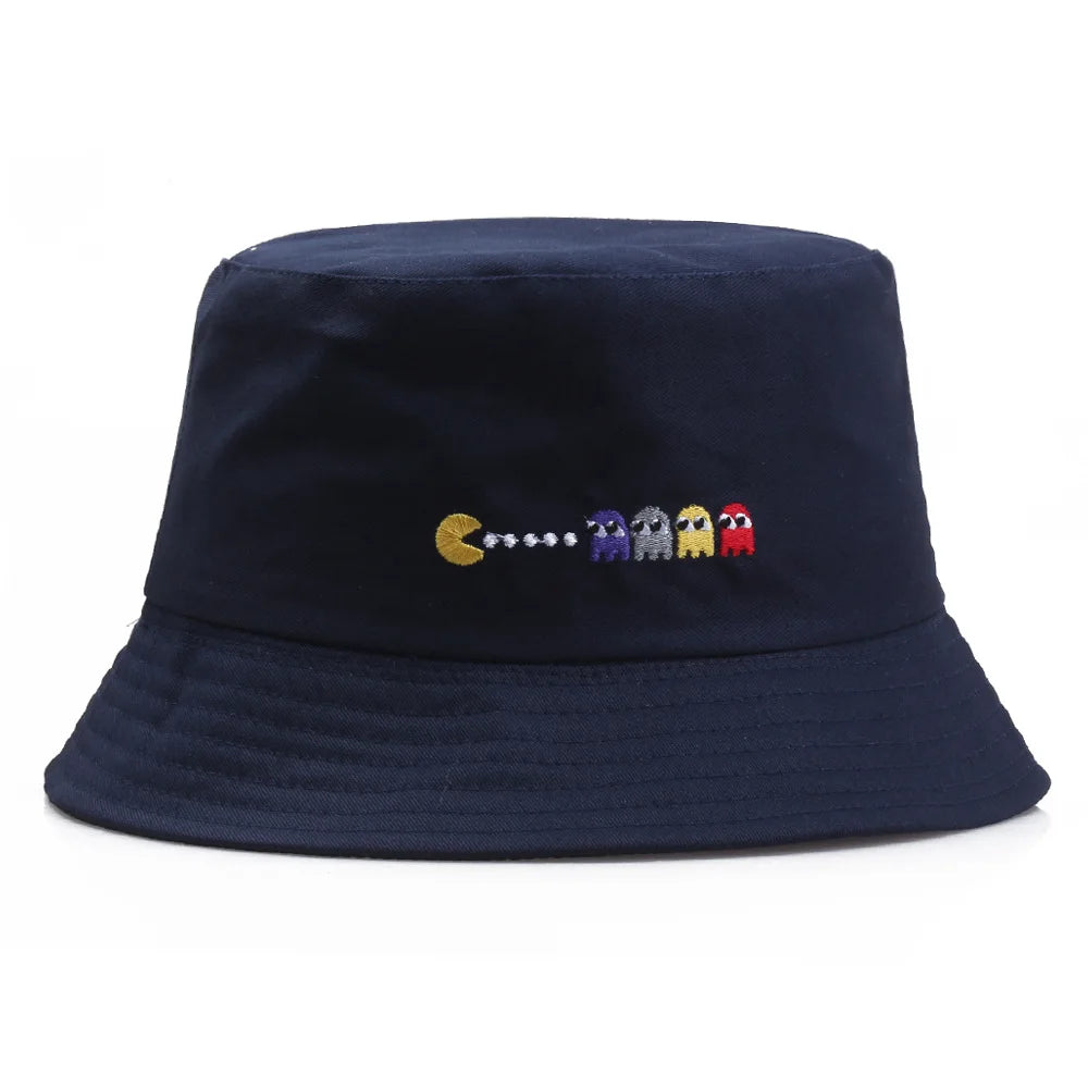 Eat Peas Korean Cartoon Bucket Hat