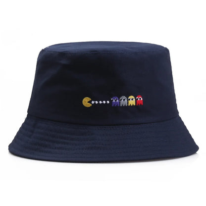 Eat Peas Korean Cartoon Bucket Hat