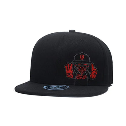 Retro Brand Embroidery Street Snapback Cap