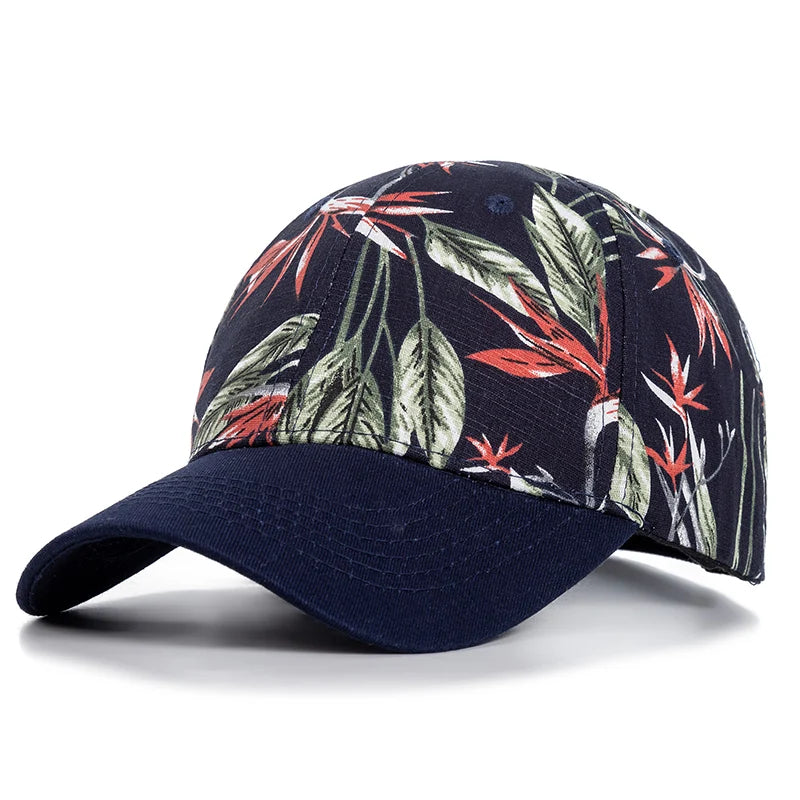 Women’s Floral Print Outdoor Baseball Cap