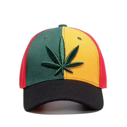 Maple Leaf Embroidery Cotton Baseball Cap