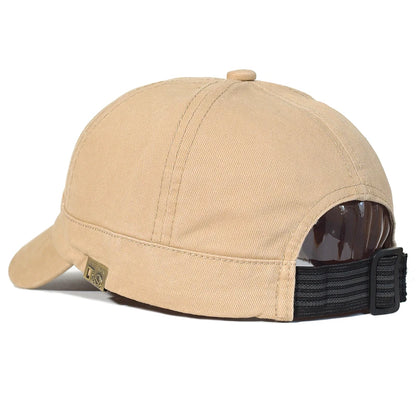 Short Brim Baseball Cap Cotton