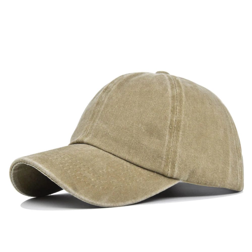 Kids Washed Pure Color Cowboy Baseball Cap