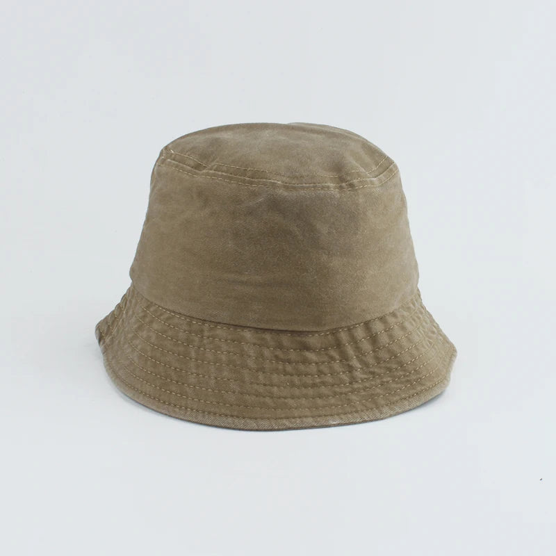 Kids Washed Denim Sun Bucket Hat