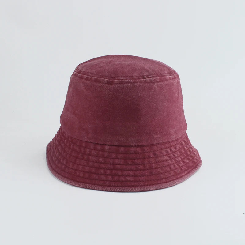 Kids Washed Denim Sun Bucket Hat