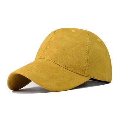 Stylish Green Orange Suede Baseball Cap