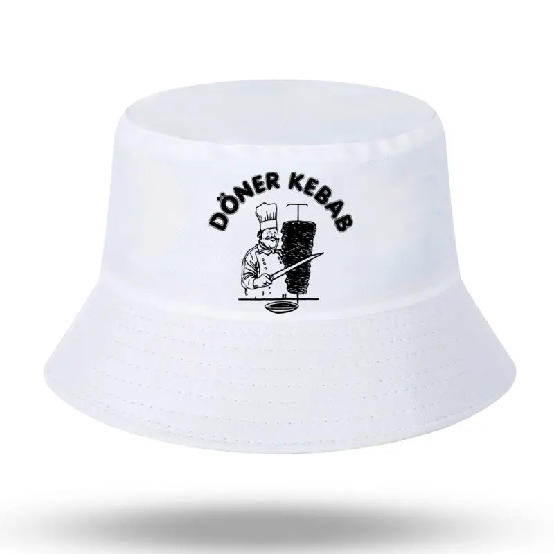 Doner Kebab Print Bucket Hat