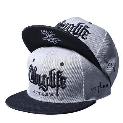 Thuglife Embroidery Snapback Hat Unisex