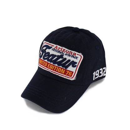 Vintage Embroidered Adjustable Snapback Baseball Cap