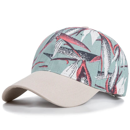 Women’s Floral Print Outdoor Baseball Cap