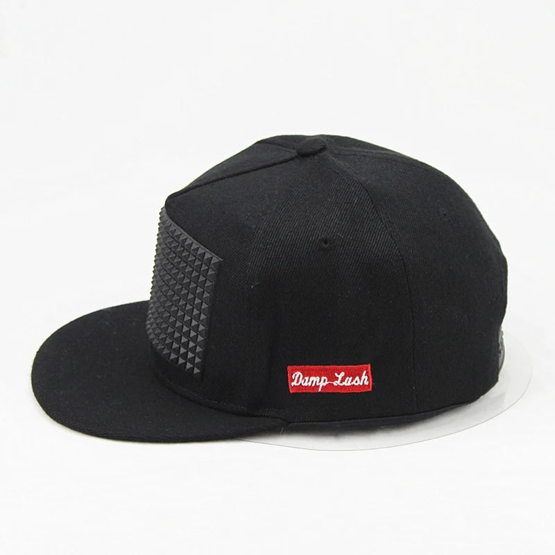 Stereo Offset Print Rubber Pin Snapback Cap