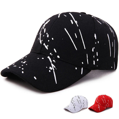 Raindrop Print Cotton Hip Hop Baseball Cap