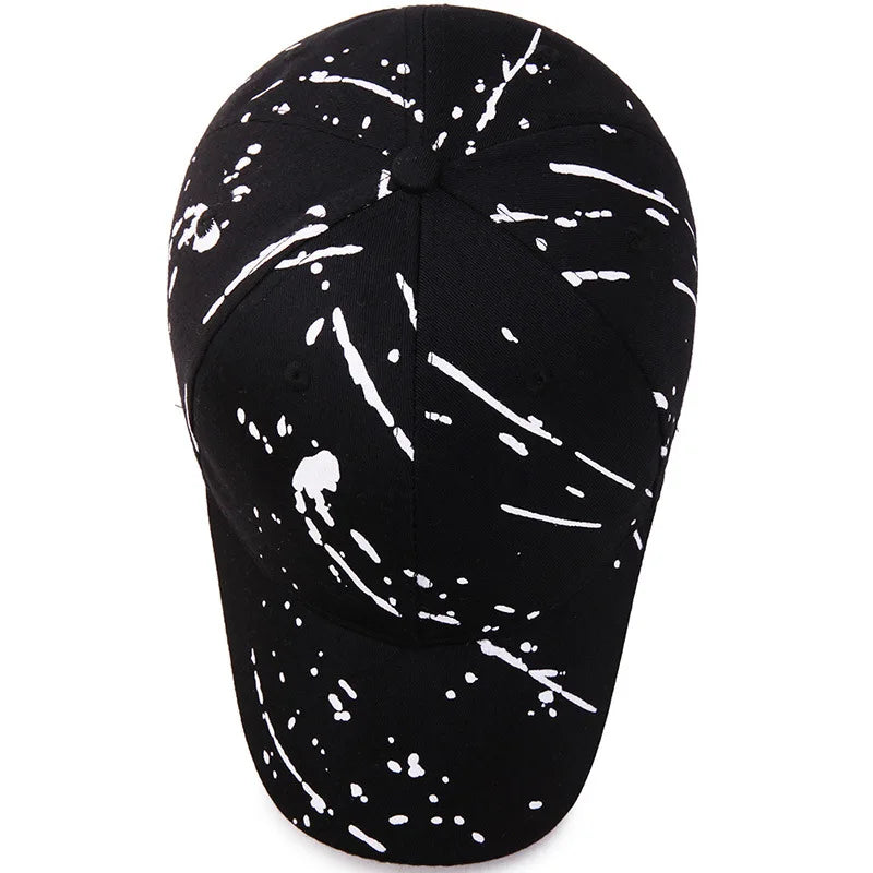 Raindrop Print Cotton Hip Hop Baseball Cap