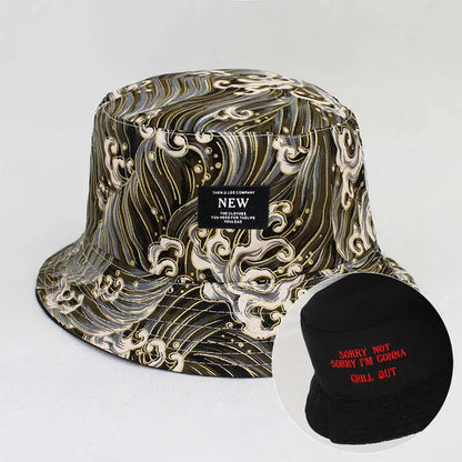 Cotton Print Bucket Hat for Men and Women