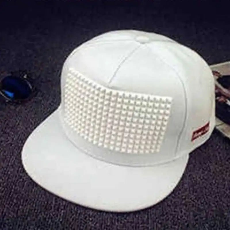 Plastic Triangle Flat-Brim Hip Hop Snapback Cap