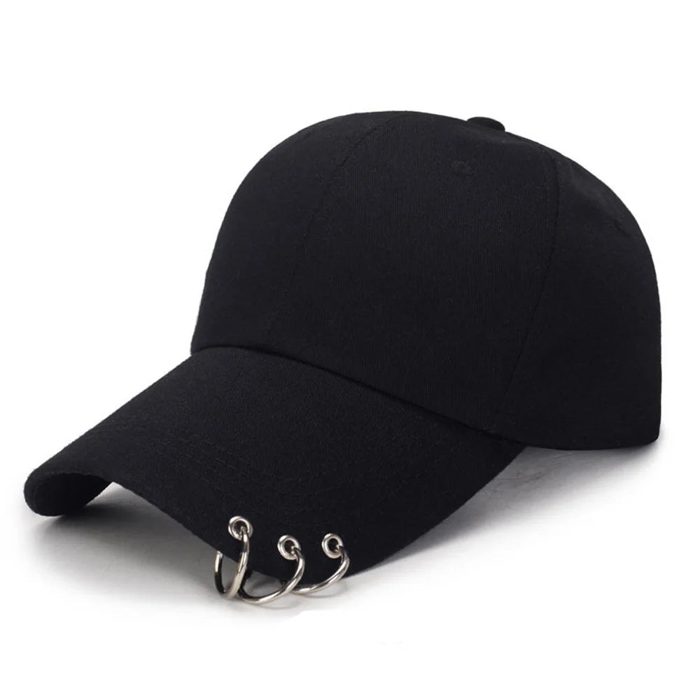 Solid Color Ring Hip Hop Baseball Cap