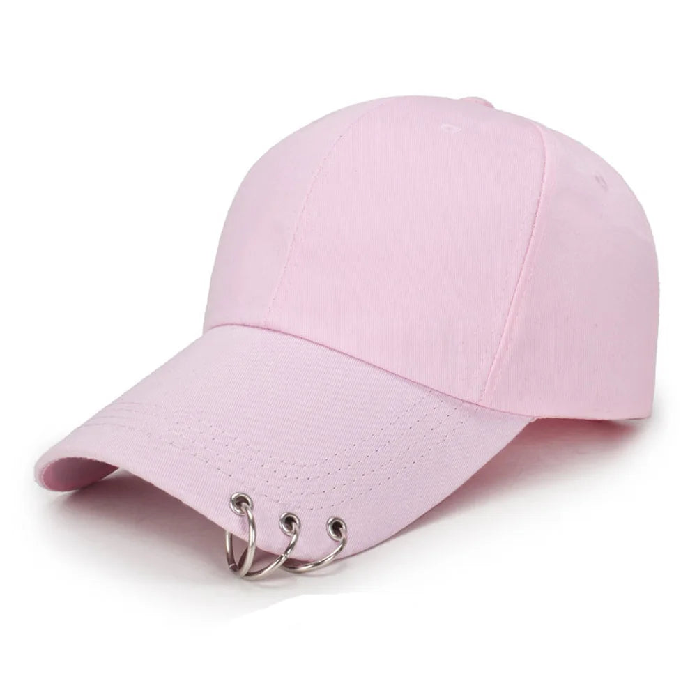 Solid Color Ring Hip Hop Baseball Cap