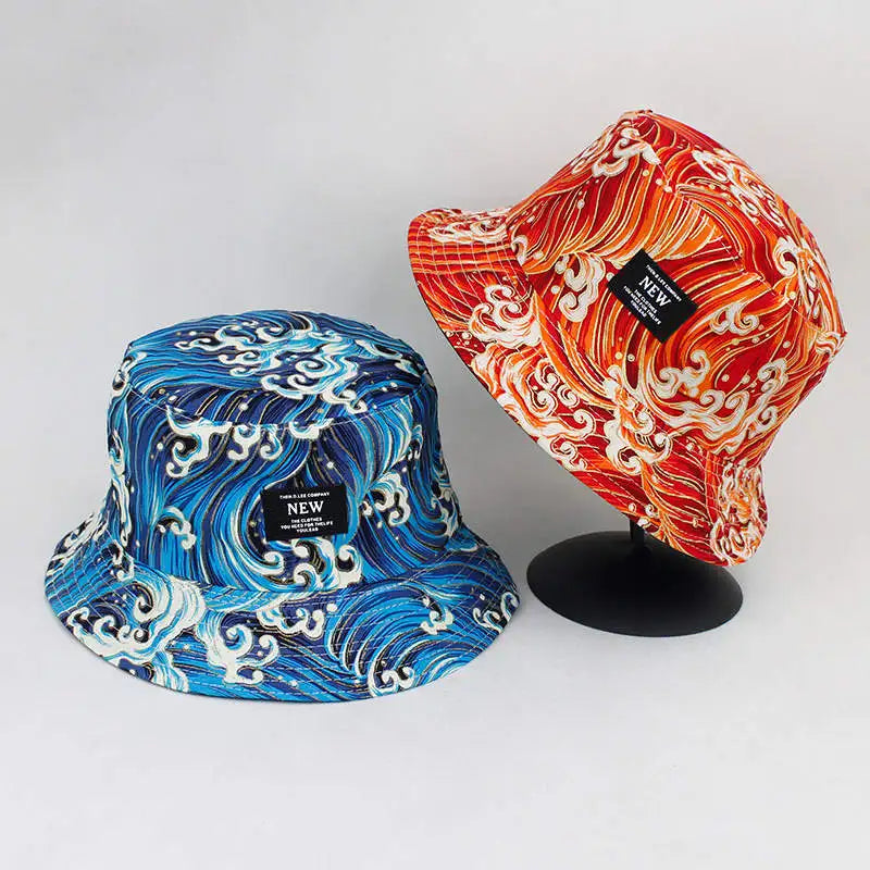 Cotton Print Bucket Hat for Men and Women
