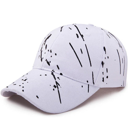 Raindrop Print Cotton Hip Hop Baseball Cap