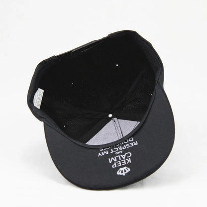 Stereo Offset Print Rubber Pin Snapback Cap