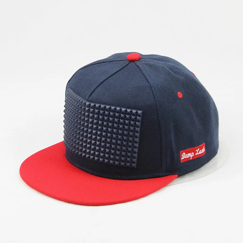 Stereo Offset Print Rubber Pin Snapback Cap
