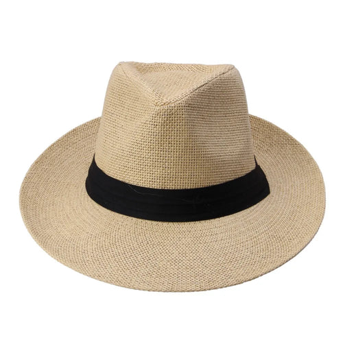 Paper Straw Ribbon Jazz Sun Bucket Hat
