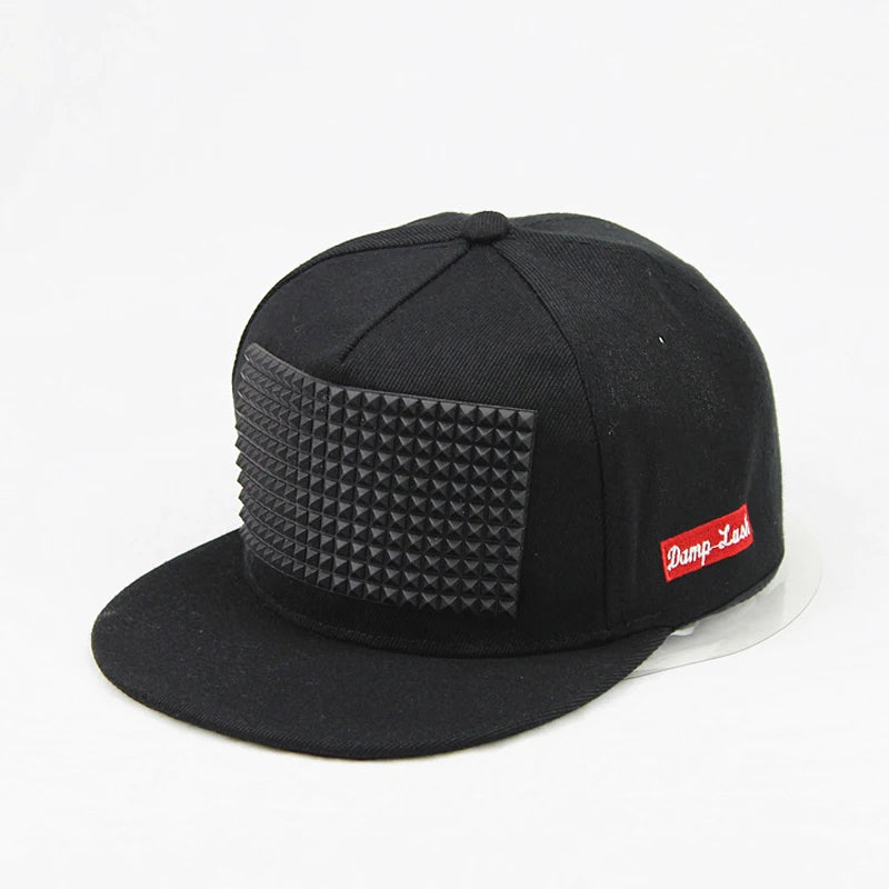 Stereo Offset Print Rubber Pin Snapback Cap