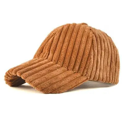 Corduroy Winter Snapback Baseball Cap