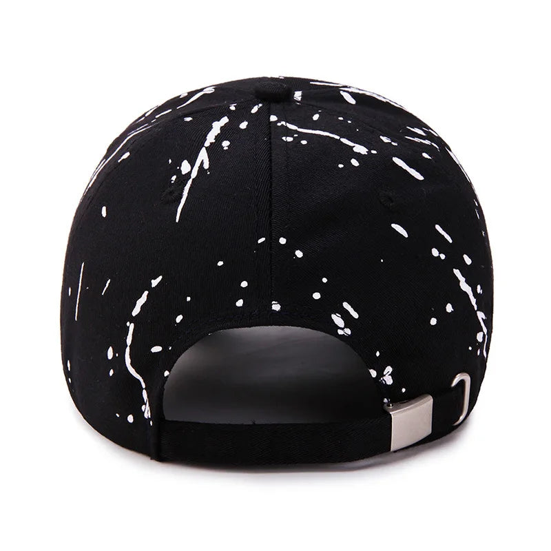 Raindrop Print Cotton Hip Hop Baseball Cap